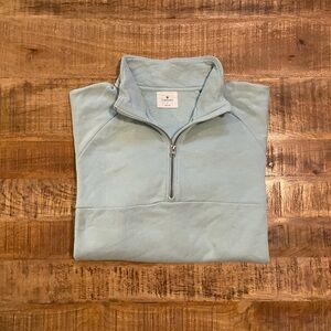 Club Pilates Iridescent Crop Half-Zip Pullover